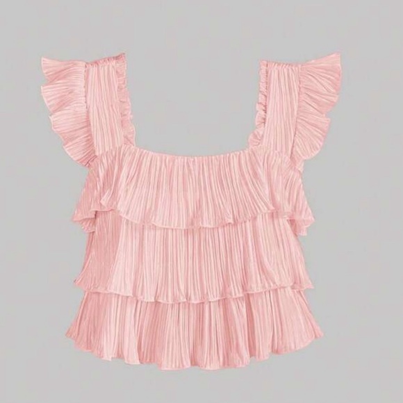 Pink Ruffle Top - Picture 1 of 3